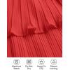 ZESICA Women’s 2026 Long Sleeve Crew Neck Ruffle Tiered Layered Chiffon Flowy Swing Long Midi Dress(Watermelon)