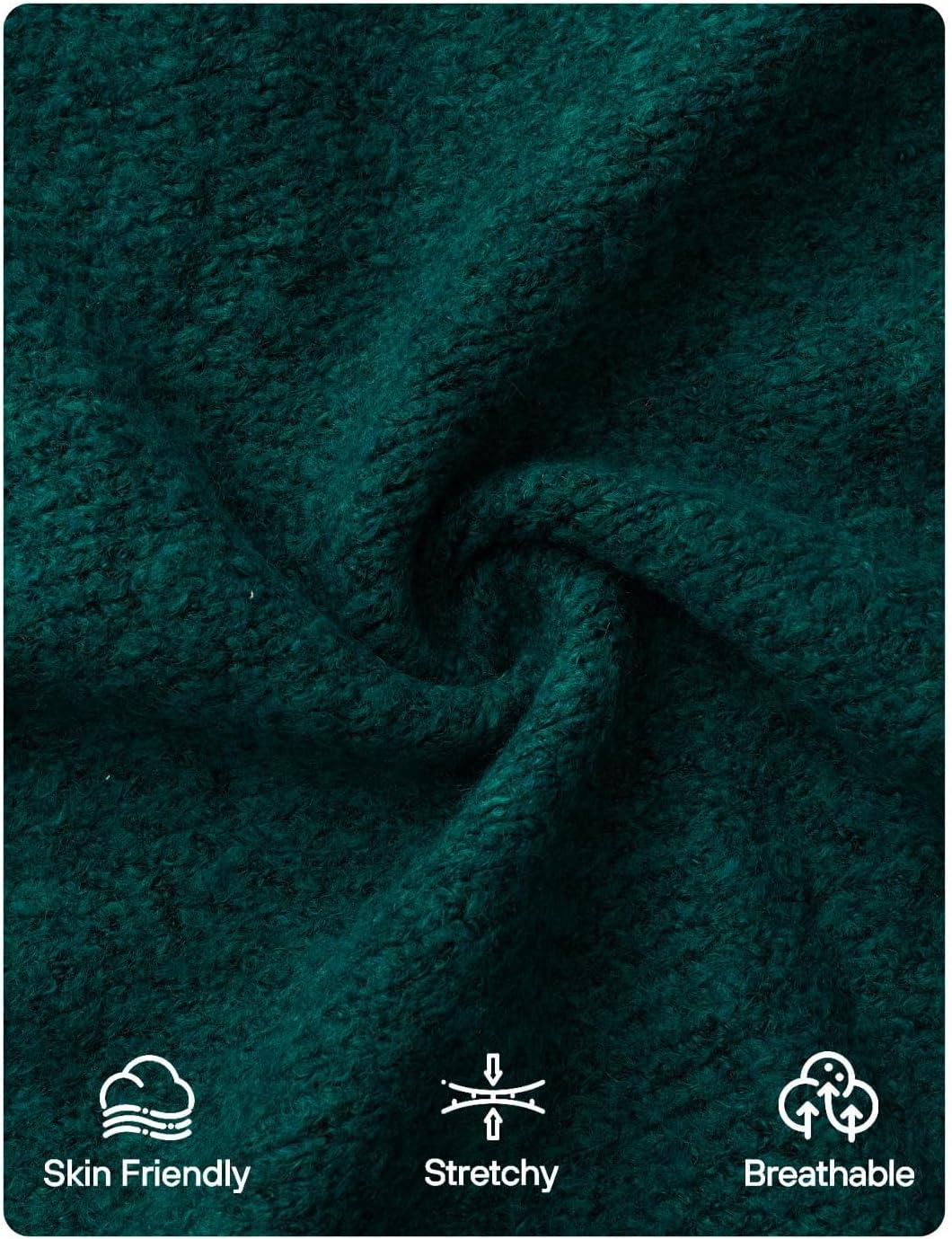 imageZESICA Womens Fall 2026 Cardigan Sweaters Long Sleeve Button Down Oversized Soft Knit Winter Coats Trendy OuterwearDarkgreen