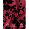ZESICA Summer Floral Short Sleeve Tops for Womens 2026 Casual Crew Neck Going Out Mesh Shirts Fashion Clothes(Red)