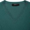 ZESICA Women’s 2026 Spring Sweater Dress V Neck Long Sleeve Ribbed Knit Tie Waist Bodycon Slim Fit Midi Dresses(Darkgreen)