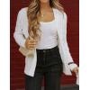 ZESICA Women’s Cardigan Sweaters 2026 Fall Button Down Open Front Cable Knit Casual Trendy Winter Clothing Outerwear(Beige)