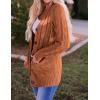 ZESICA Women’s Cardigan Sweaters 2026 Fall Button Down Open Front Cable Knit Casual Trendy Winter Clothing Outerwear(Brown)