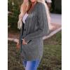 ZESICA Women’s Cardigan Sweaters 2026 Fall Button Down Open Front Cable Knit Casual Trendy Winter Clothing Outerwear(Charcoal)