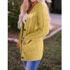 ZESICA Women’s Cardigan Sweaters 2026 Fall Button Down Open Front Cable Knit Casual Trendy Winter Clothing Outerwear(Mustard)