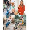 ZESICA Women’s Cardigan Sweaters 2026 Fall Button Down Open Front Cable Knit Casual Trendy Winter Clothing Outerwear(Navy)