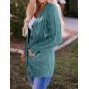 ZESICA Women’s Cardigan Sweaters 2026 Fall Button Down Open Front Cable Knit Casual Trendy Winter Clothing Outerwear(Tealgreen)