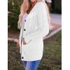 ZESICA Women’s Cardigan Sweaters 2026 Fall Button Down Open Front Cable Knit Casual Trendy Winter Clothing Outerwear(White)