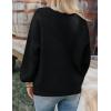 ZESICA Women’s Fall 2026 Cardigan Sweaters Long Sleeve Button Down Oversized Soft Knit Winter Coats Trendy Outerwear(Black)