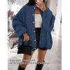 ZESICA Women’s Fall 2026 Cardigan Sweaters Long Sleeve Button Down Oversized Soft Knit Winter Coats Trendy Outerwear(Darkblue)