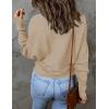 ZESICA Women’s Fall 2026 Turtleneck Batwing Long Sleeve Ribbed Knit Casual Soft Pullover Sweater Jumper Top(Oatmeal)