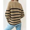 ZESICA Women’s Fall 2026 Turtleneck Batwing Long Sleeve Ribbed Knit Casual Soft Pullover Sweater Jumper Top(Tan)