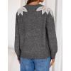 ZESICA Women’s Fall Long Sleeve Sweaters 2026 Crew Neck Knit Loose Dressy Pullover Tops Winter Trendy Outfits(Grey)