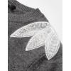 ZESICA Women’s Fall Long Sleeve Sweaters 2026 Crew Neck Knit Loose Dressy Pullover Tops Winter Trendy Outfits(Grey)