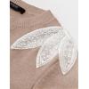ZESICA Women’s Fall Long Sleeve Sweaters 2026 Crew Neck Knit Loose Dressy Pullover Tops Winter Trendy Outfits(Oatmeal)
