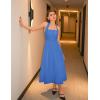 ZESICA Women’s Summer Sleeveless Halter Midi Dress 2026 Off Shoulder High Waist Flowy Beach Wedding Guest Long Dresses(Royal Blue)