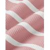 ZESICA Women’s Summer Square Neck Bodycon Midi Dresses 2026 Casual Sleeveless Ribbed Knit Striped Beach Vacation Long Dress(Pink)