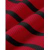 ZESICA Women’s Summer Square Neck Bodycon Midi Dresses 2026 Casual Sleeveless Ribbed Knit Striped Beach Vacation Long Dress(Wine)