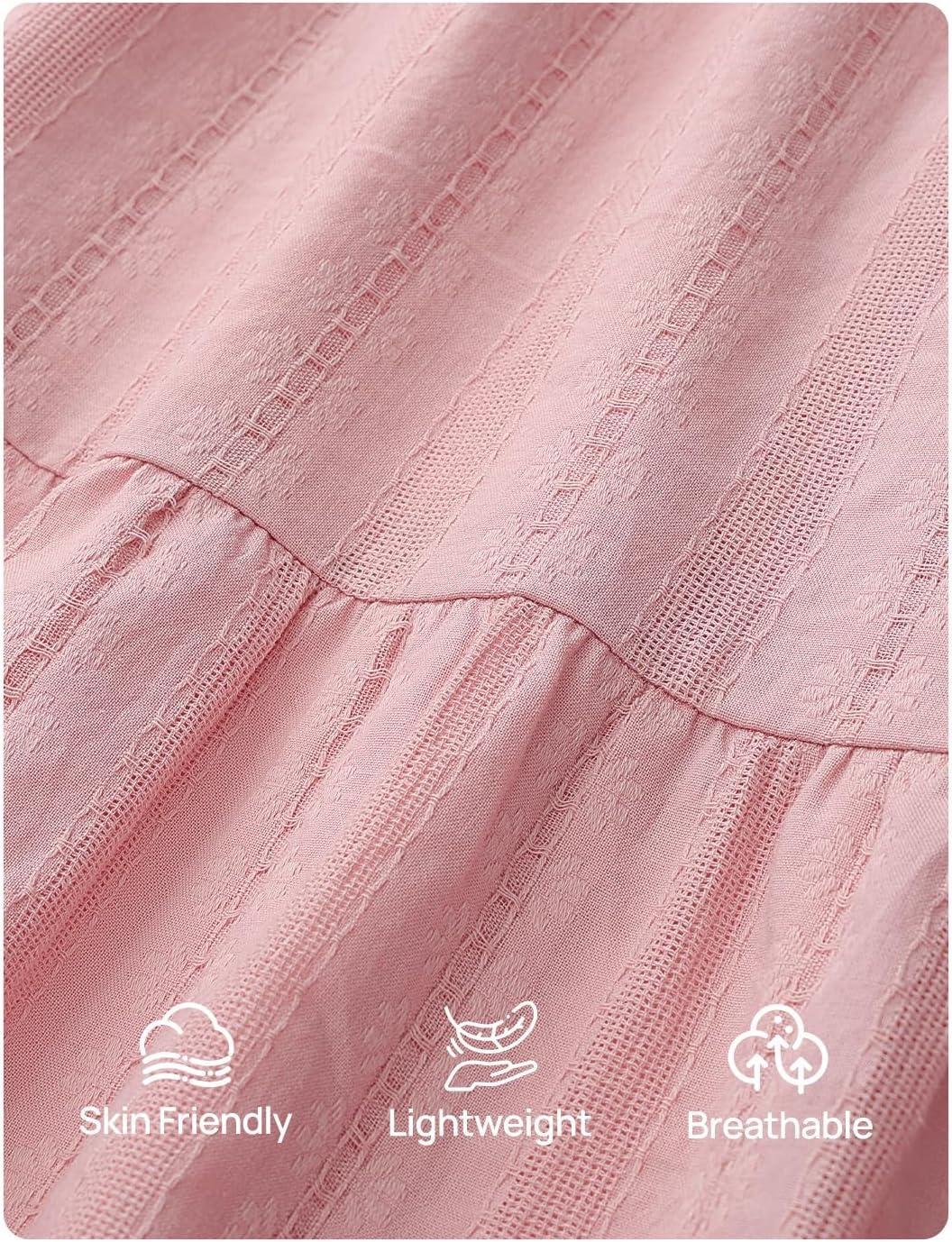 imageZESICA Long Sleeve V Neck Mini Dresses for Women 2026 Spring High Waist Ruffle Pleated A Line Cocktail Party Short DressPink