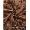 ZESICA Women’s Long Sleeve Floral Bodycon Dress 2026 Spring Fall Ruched Mesh Wedding Guest Cocktail Party Maxi Dresses(Brown)