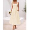 ZESICA Women’s Summer Sleeveless Floral Maxi Dresses 2026 Halter Neck Wedding Guest Cocktail Party Flowy A Line Long Dress(Apricot)