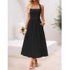 ZESICA Women’s Summer Sleeveless Floral Maxi Dresses 2026 Halter Neck Wedding Guest Cocktail Party Flowy A Line Long Dress(Black)