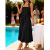 ZESICA Women’s Summer Sleeveless Floral Maxi Dresses 2026 Halter Neck Wedding Guest Cocktail Party Flowy A Line Long Dress(Black)