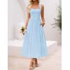 ZESICA Women’s Summer Sleeveless Floral Maxi Dresses 2026 Halter Neck Wedding Guest Cocktail Party Flowy A Line Long Dress(Blue)