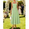 ZESICA Women’s Summer Sleeveless Floral Maxi Dresses 2026 Halter Neck Wedding Guest Cocktail Party Flowy A Line Long Dress(Lightgreen)