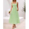 ZESICA Women’s Summer Sleeveless Floral Maxi Dresses 2026 Halter Neck Wedding Guest Cocktail Party Flowy A Line Long Dress(Lightgreen)