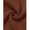 ZESICA Women’s 2026 Ribbed Knit Dress Long Sleeve Mock Neck Slim Fit Side Slit Fall Elegant Sweater Dresses(Coffee)