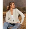 ZESICA Women’s Fall Winter 2026 Long Sleeve Open Front Casual Lightweight Soft Knit Cardigan Sweater Outerwear(Apricot)