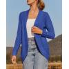 ZESICA Women’s Fall Winter 2026 Long Sleeve Open Front Casual Lightweight Soft Knit Cardigan Sweater Outerwear(Blue)
