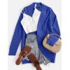 ZESICA Women’s Fall Winter 2026 Long Sleeve Open Front Casual Lightweight Soft Knit Cardigan Sweater Outerwear(Blue)