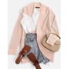 ZESICA Women’s Fall Winter 2026 Long Sleeve Open Front Casual Lightweight Soft Knit Cardigan Sweater Outerwear(Blush)