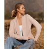 ZESICA Women’s Fall Winter 2026 Long Sleeve Open Front Casual Lightweight Soft Knit Cardigan Sweater Outerwear(Blush)