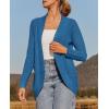 ZESICA Women’s Fall Winter 2026 Long Sleeve Open Front Casual Lightweight Soft Knit Cardigan Sweater Outerwear(Cobaltblue)