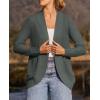 ZESICA Women’s Fall Winter 2026 Long Sleeve Open Front Casual Lightweight Soft Knit Cardigan Sweater Outerwear(Darkgrey)