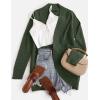 ZESICA Women’s Fall Winter 2026 Long Sleeve Open Front Casual Lightweight Soft Knit Cardigan Sweater Outerwear(Green)
