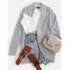 ZESICA Women’s Fall Winter 2026 Long Sleeve Open Front Casual Lightweight Soft Knit Cardigan Sweater Outerwear(Grey)