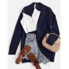 ZESICA Women’s Fall Winter 2026 Long Sleeve Open Front Casual Lightweight Soft Knit Cardigan Sweater Outerwear(Navy)