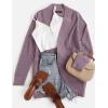 ZESICA Women’s Fall Winter 2026 Long Sleeve Open Front Casual Lightweight Soft Knit Cardigan Sweater Outerwear(Purple)