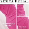 ZESICA Women’s One Shoulder Long Sleeve Cocktail Dress Sexy High Slit Ruched Bodycon Wedding Guest Maxi Dresses(Rose)