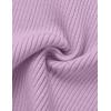 ZESICA Women’s Short Sleeve Sweater Tops 2026 Summer Crewneck T Shirt Ribbed Knit Slim Fit Basic Solid Color Tee(Purple)