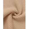 ZESICA Women’s Short Sleeve Sweater Tops 2026 Summer Crewneck T Shirt Ribbed Knit Slim Fit Basic Solid Color Tee(Toffee)