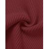 ZESICA Women’s Short Sleeve Sweater Tops 2026 Summer Crewneck T Shirt Ribbed Knit Slim Fit Basic Solid Color Tee(Wine)