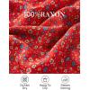 ZESICA Women’s 2026 Summer Bohemian Floral Printed Elastic Waist A Line Maxi Skirt with Pockets(Red#2)