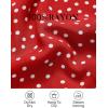 ZESICA Women’s 2026 Summer Bohemian Floral Printed Elastic Waist A Line Maxi Skirt with Pockets(Tomato)