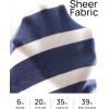 ZESICA Women’s Long Sleeve Lightweight Striped Tops 2026 Fall Crewneck Ribbed Knit Shirts(Dark Blue)