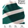 ZESICA Women’s Long Sleeve Lightweight Striped Tops 2026 Fall Crewneck Ribbed Knit Shirts(Green)
