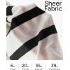 ZESICA Women’s Long Sleeve Lightweight Striped Tops 2026 Fall Crewneck Ribbed Knit Shirts(White)